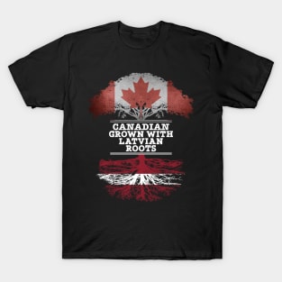 Canadian Grown With Latvian Roots - Gift for Latvian With Roots From Latvia T-Shirt